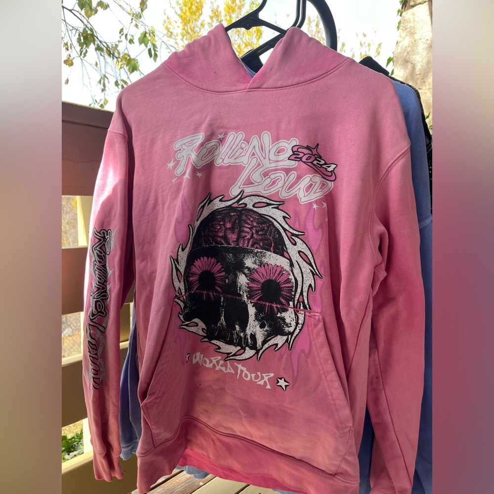 Pink rolling loud hoodie